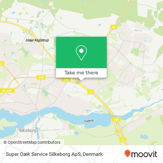 Super Dæk Service Silkeborg ApS map