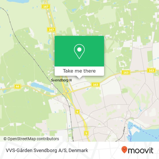 VVS-Gården Svendborg A/S map