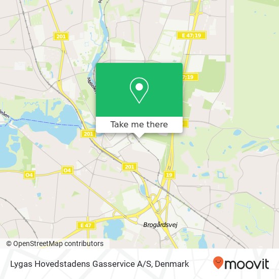 Lygas Hovedstadens Gasservice A / S map