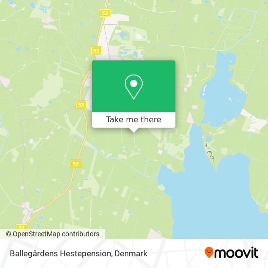 Ballegårdens Hestepension map