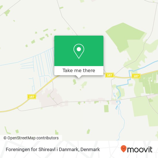 Foreningen for Shireavl i Danmark map