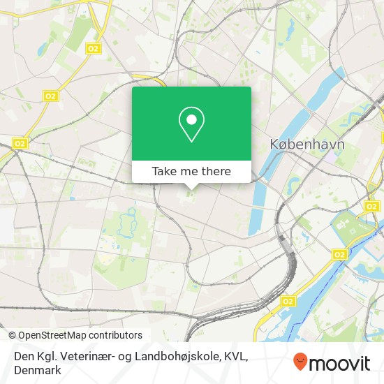 Den Kgl. Veterinær- og Landbohøjskole, KVL map