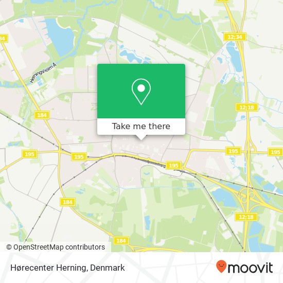 Hørecenter Herning map