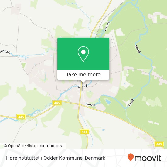 Høreinstituttet i Odder Kommune map