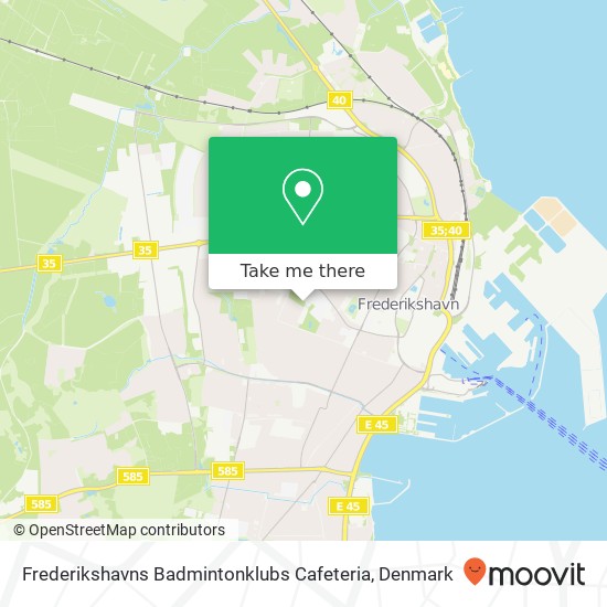 Frederikshavns Badmintonklubs Cafeteria map