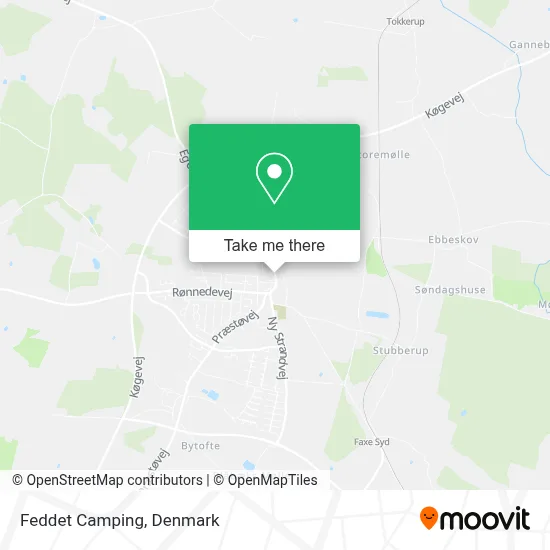 Feddet Camping map