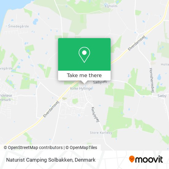 Naturist Camping Solbakken map