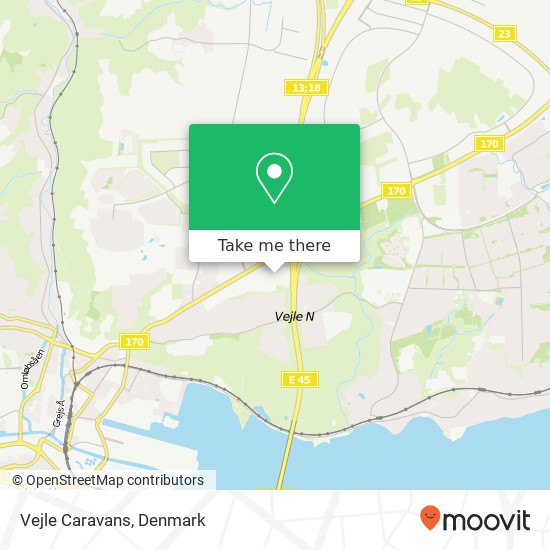 Vejle Caravans map