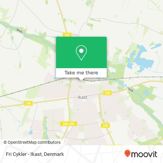 Fri Cykler - Ikast map
