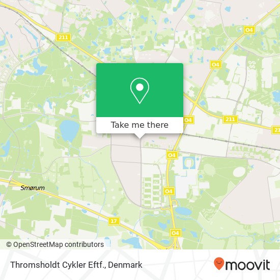 Thromsholdt Cykler Eftf. map