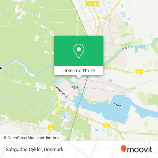 Saltgades Cykler map