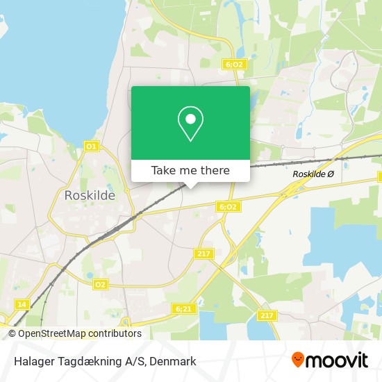 Halager Tagdækning A/S map