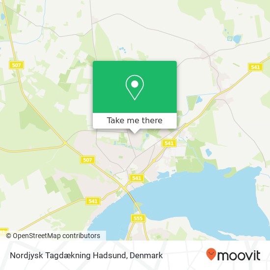 Nordjysk Tagdækning Hadsund map