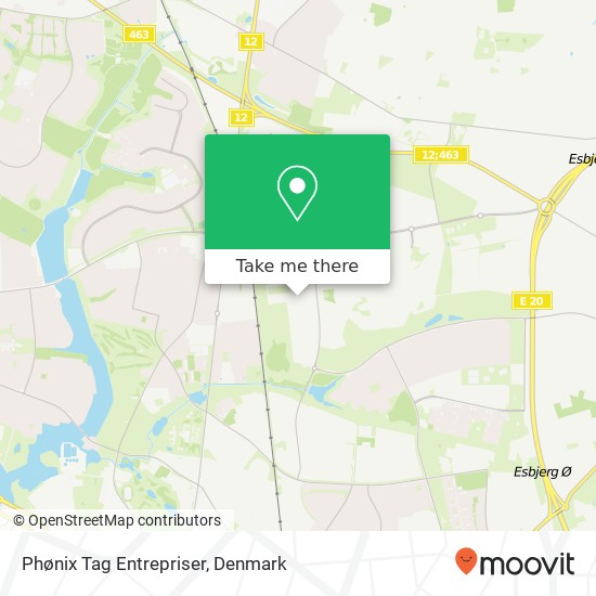 Phønix Tag Entrepriser map