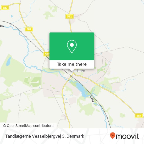 Tandlægerne Vesselbjergvej 3 map