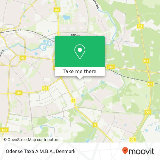 Odense Taxa A.M.B.A. map
