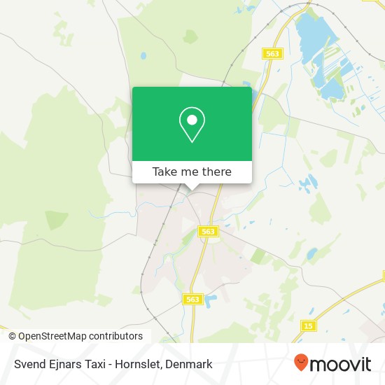 Svend Ejnars Taxi - Hornslet map