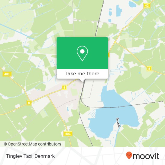 Tinglev Taxi map