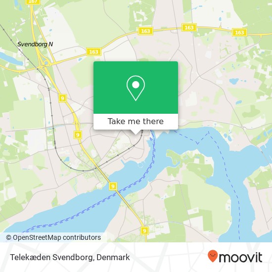 Telekæden Svendborg map
