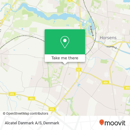 Alcatel Danmark A/S map