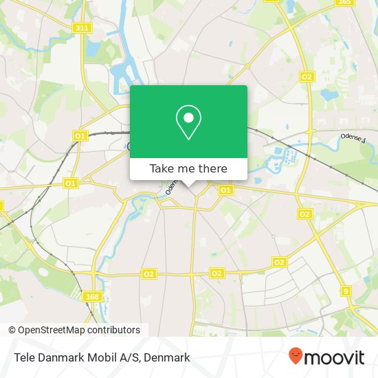 Tele Danmark Mobil A/S map