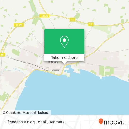 Gågadens Vin og Tobak map