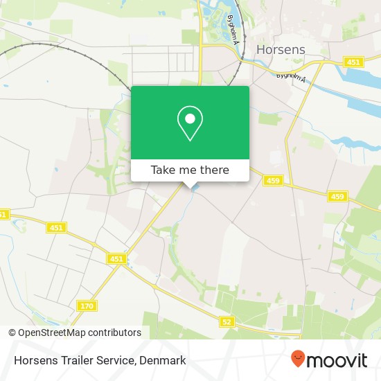 Horsens Trailer Service map