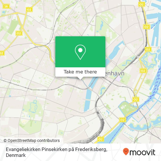 Evangeliekirken Pinsekirken på Frederiksberg map