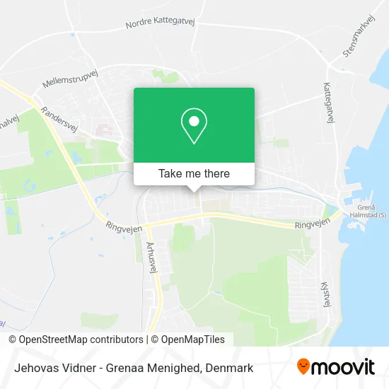 Jehovas Vidner - Grenaa Menighed map