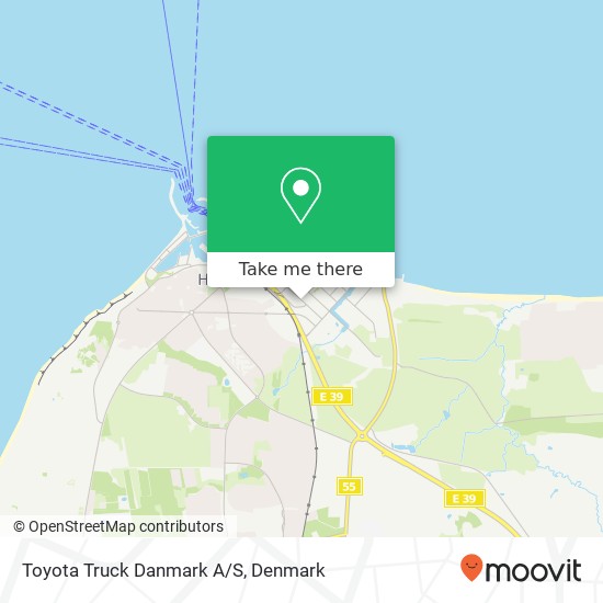 Toyota Truck Danmark A/S map