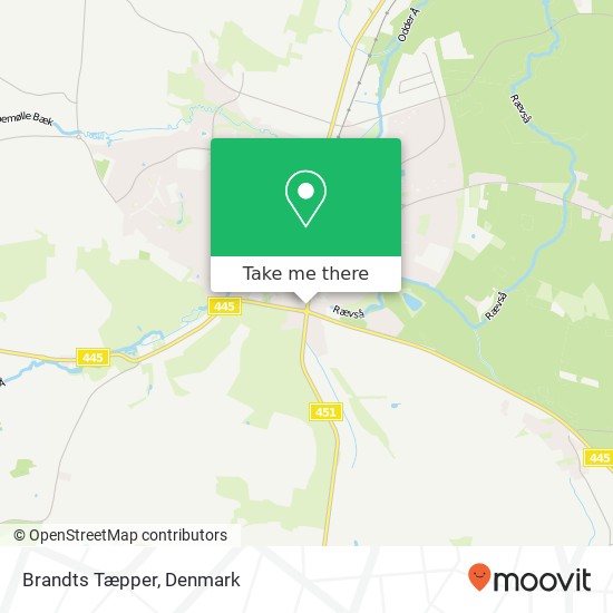 Brandts Tæpper map