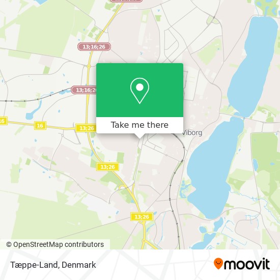 Tæppe-Land map