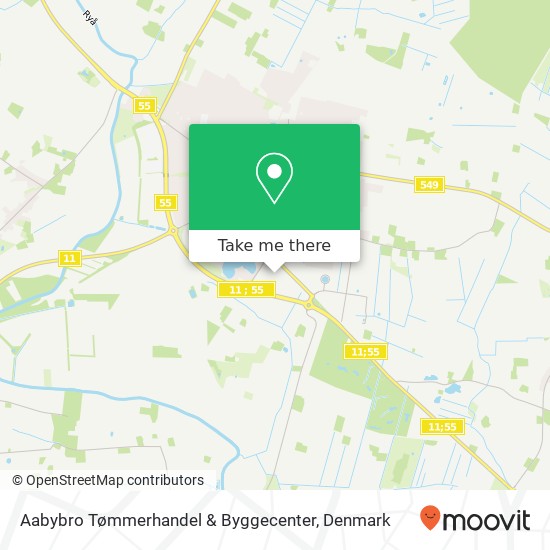 Aabybro Tømmerhandel & Byggecenter map