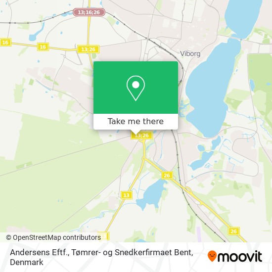 Andersens Eftf., Tømrer- og Snedkerfirmaet Bent map