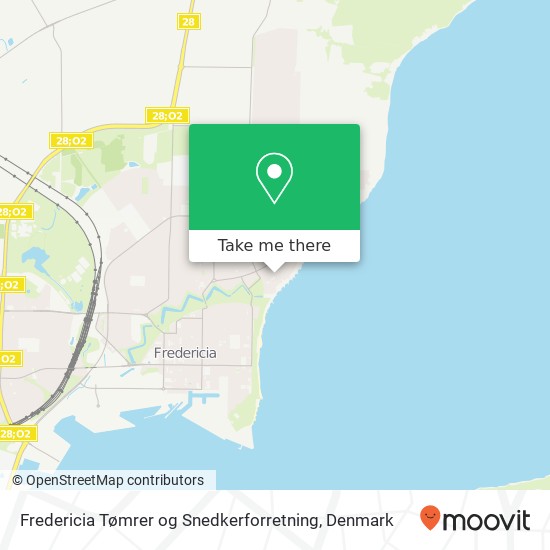 Fredericia Tømrer og Snedkerforretning map