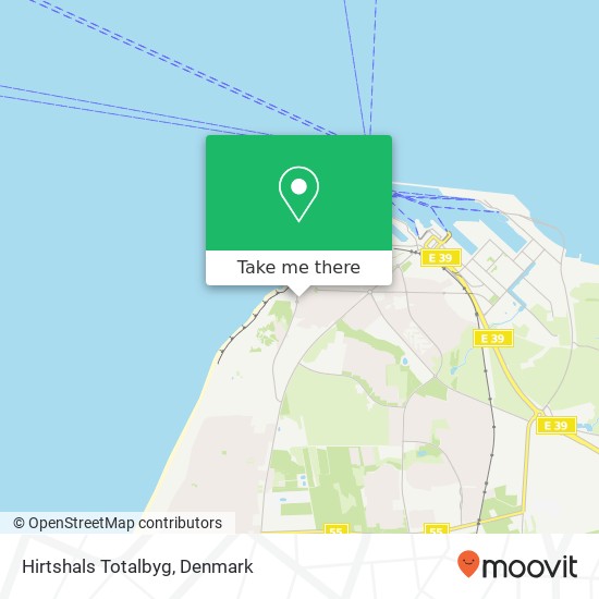 Hirtshals Totalbyg map