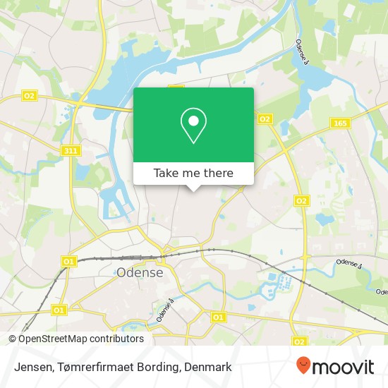 Jensen, Tømrerfirmaet Bording map