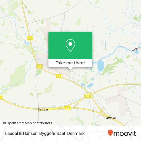 Laudal & Hansen, Byggefirmaet map
