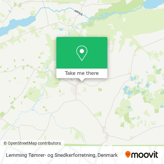 Lemming Tømrer- og Snedkerforretning map