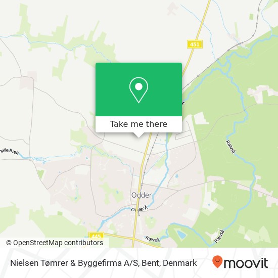 Nielsen Tømrer & Byggefirma A / S, Bent map