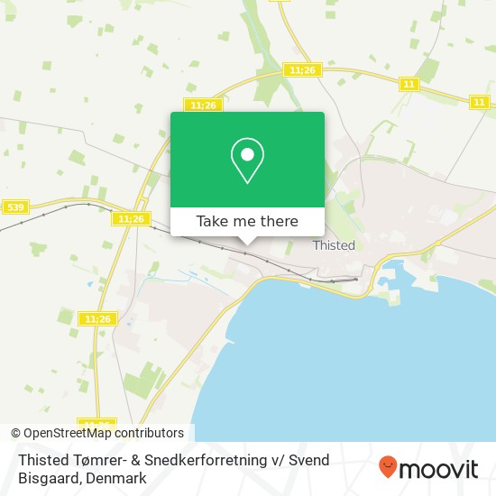 Thisted Tømrer- & Snedkerforretning v/ Svend Bisgaard map