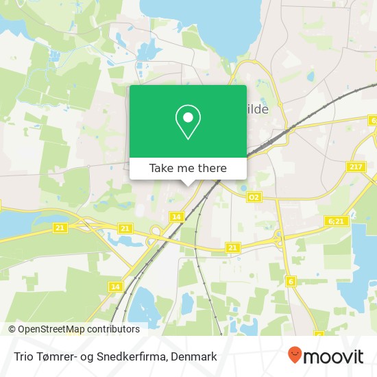 Trio Tømrer- og Snedkerfirma map