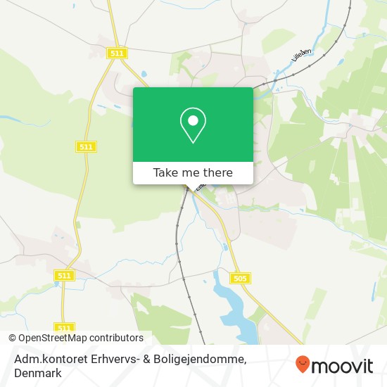 Adm.kontoret Erhvervs- & Boligejendomme map