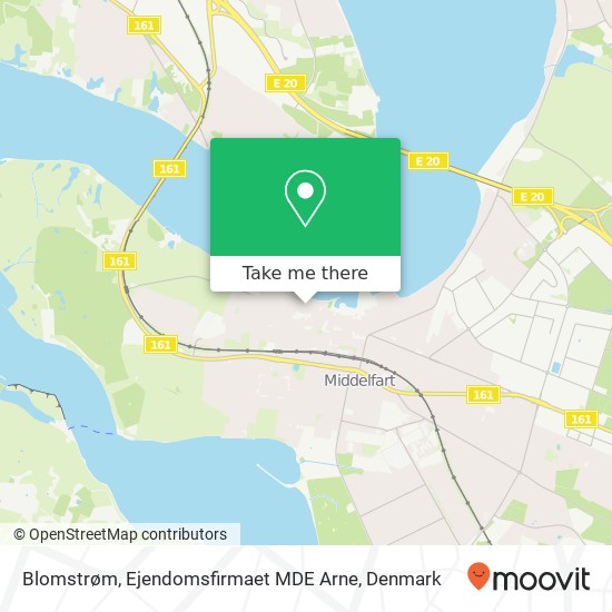 Blomstrøm, Ejendomsfirmaet MDE Arne map