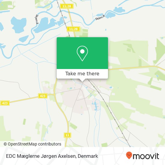 EDC Mæglerne Jørgen Axelsen map