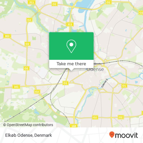 Elkøb Odense map