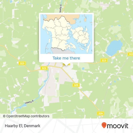 Haarby El map