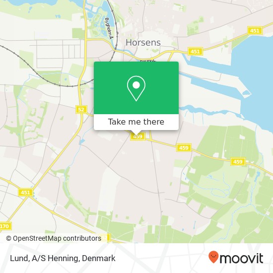 Lund, A/S Henning map