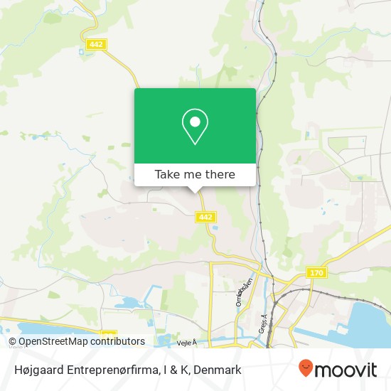 Højgaard Entreprenørfirma, I & K map