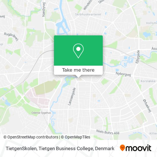 TietgenSkolen, Tietgen Business College map